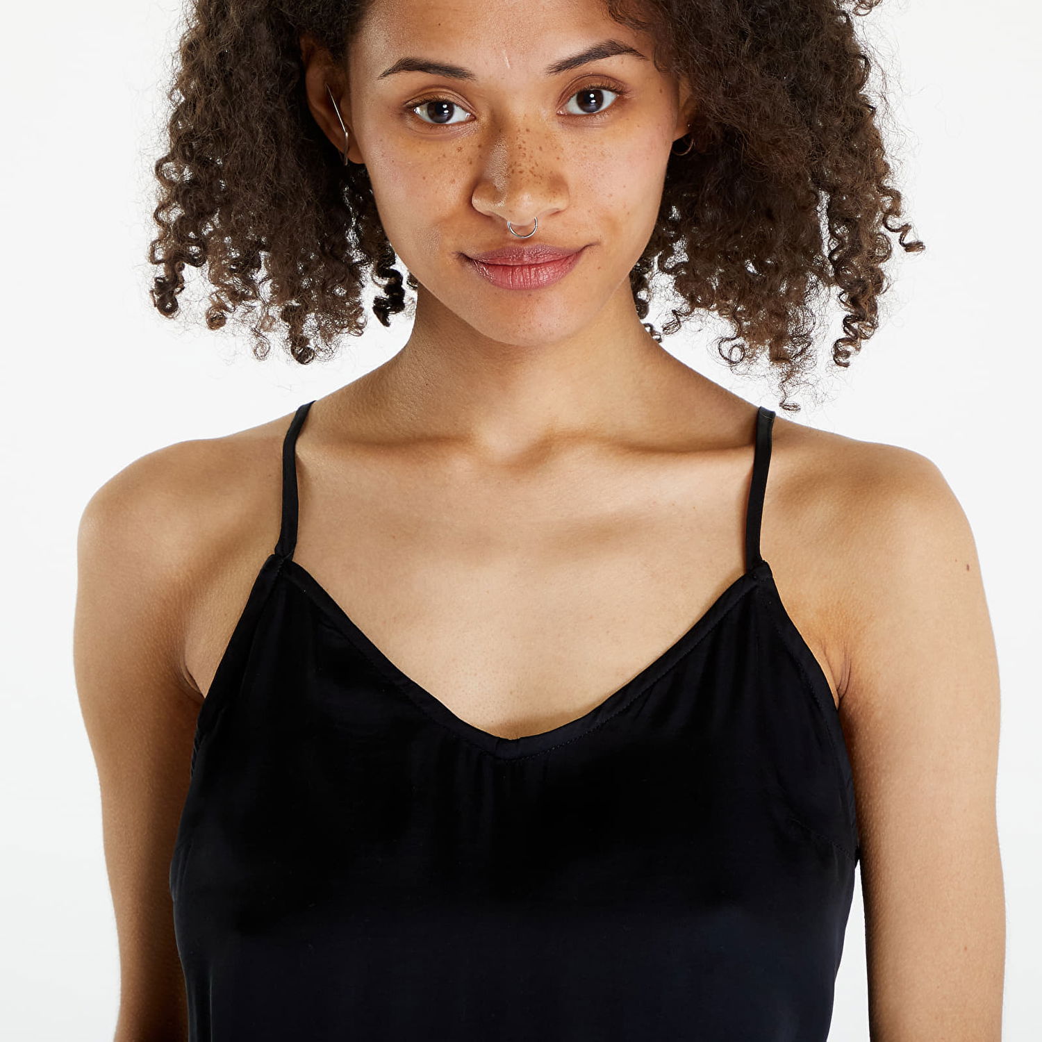 Tanktop Urban Classics Top Ladies Viscose Satin Slip Top Sort | TB6187-00007, 1