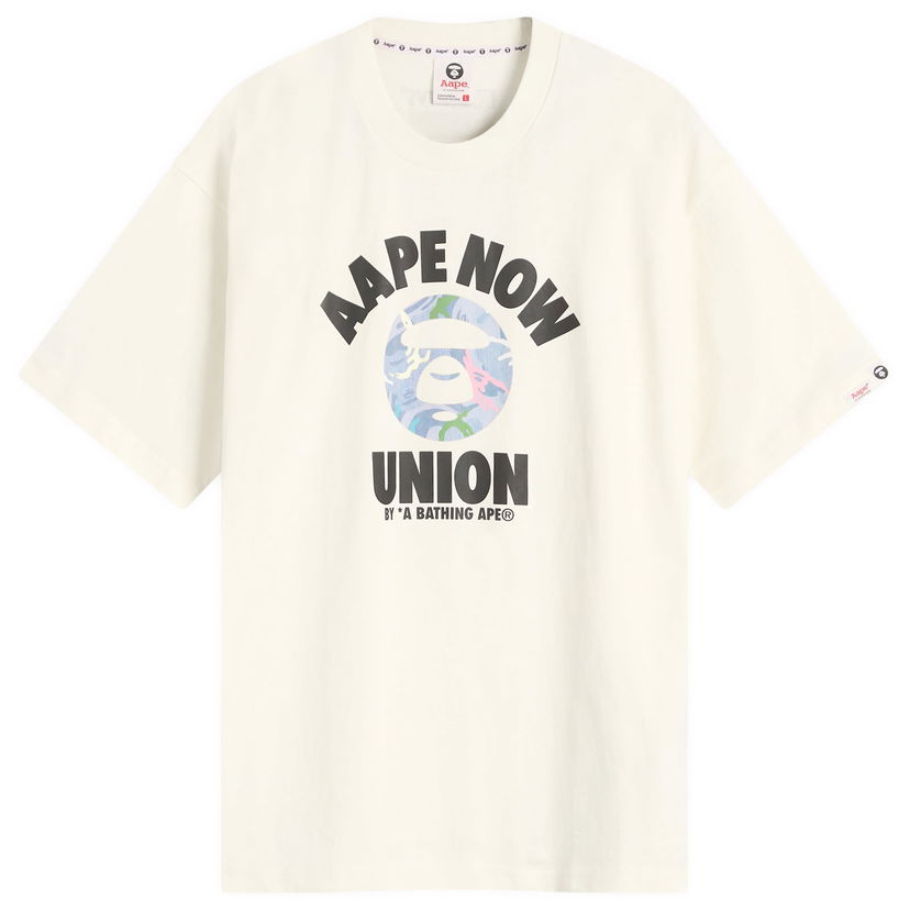 T-shirt AAPE by A Bathing Ape AAPE Union College T-Shirt, Size Large Hvid | AAPTEM1643XX-IVN