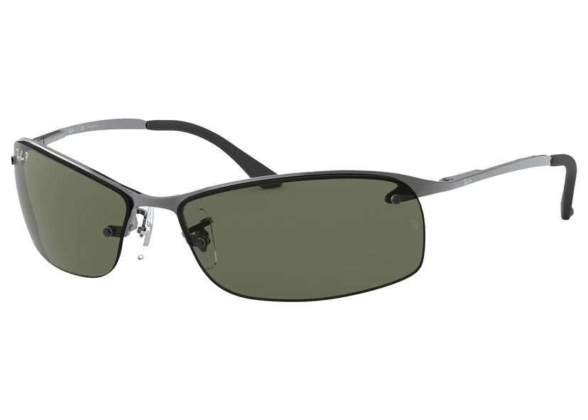 Solbriller Ray-Ban RB3183 Rectangular Sunglasses Grå | RB3183