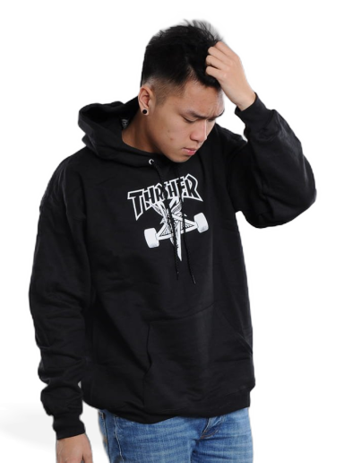 Sweatshirt Thrasher Skategoat Hoody Sort | 017842