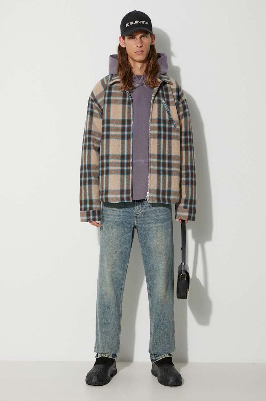 Bomberjakke Represent Clo Heavy Zip Shirt Jacket Brun | MO2001.73, 0