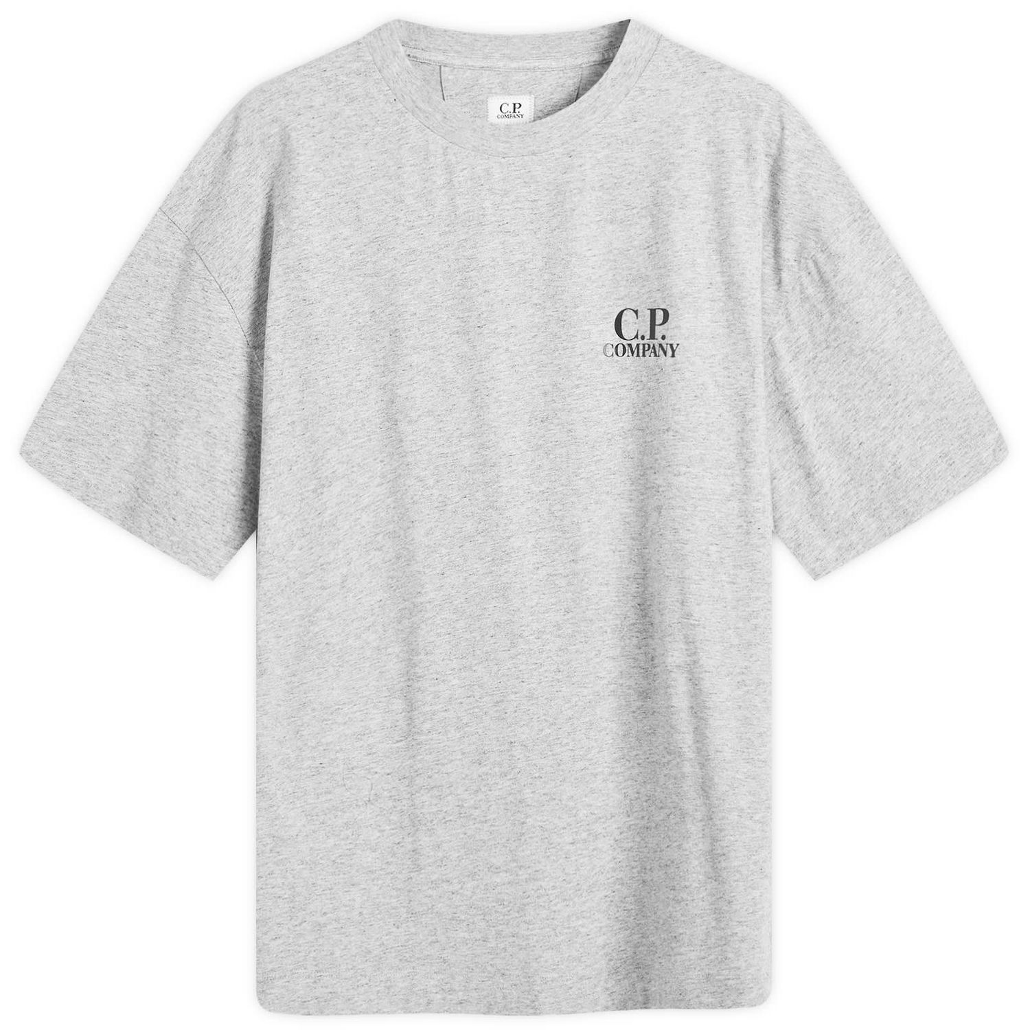 T-shirt C.P. Company Logo Print T-Shirt Grå | 19CMTS103A-005100W-M94, 1