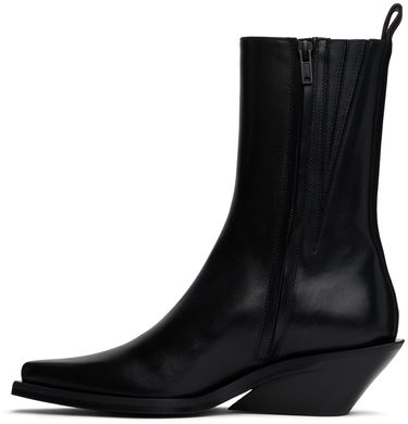 Kjole Ann Demeulemeester Ann Demeulemeester Vesper Leather Boots Sort | 2402-W-A04-LT141-099, 2