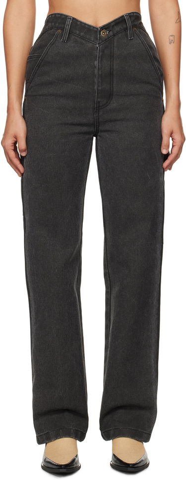 Jeans We11done We11done Heart Work Trousers Sort | WD-PT3-24-280-W-BK, 0