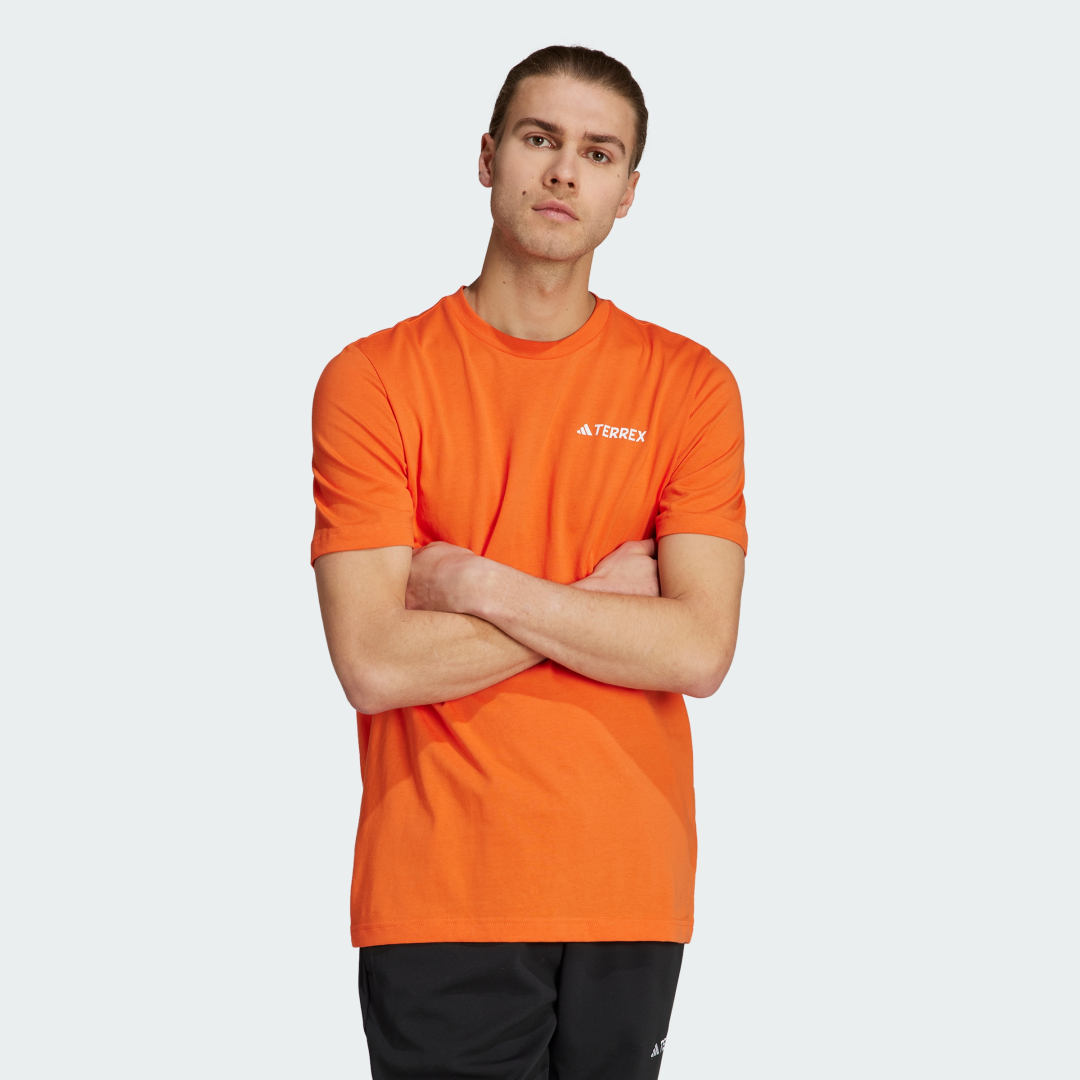 T-shirt adidas Performance Terrex Graphic MTN 2.0 Tee Orange | IL5067, 0