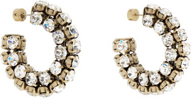 Øreringe Area AREA Small Crystal Hoop Earrings Metalisk | 0000JW0015OT02, 1