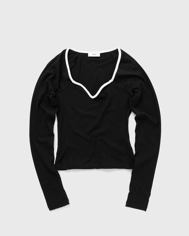 T-shirt envii ENCROW LS DEEP TEE Sort | E23500075-BLACK, 0
