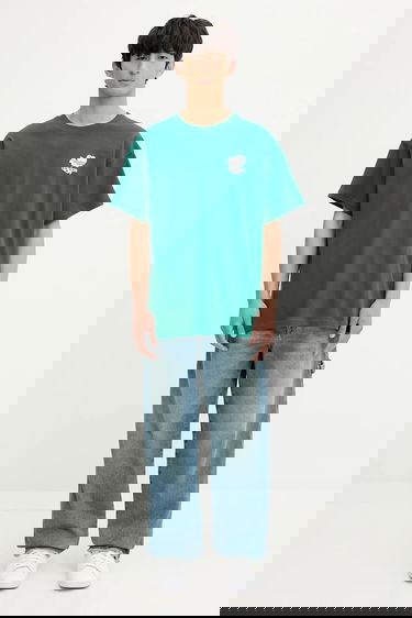 T-shirt adidas Originals adidas Originals Florals Logo Graphic T-Shirt Grøn | KE6588, 4