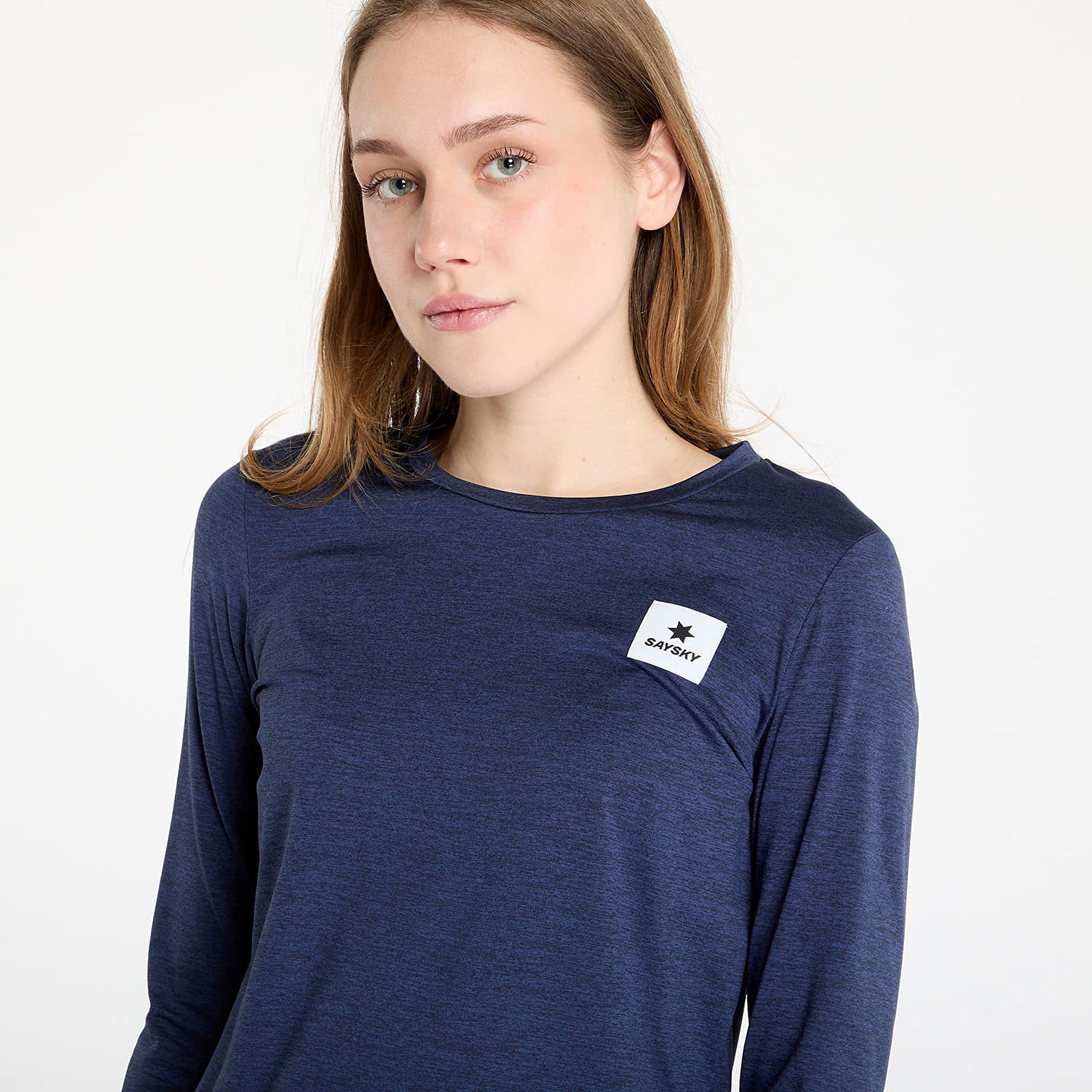 T-shirt Saysky SAYSKY Women's Clean Pace Long Sleeve T-Shirt Mørkeblå | XWRLS20C2001, 1