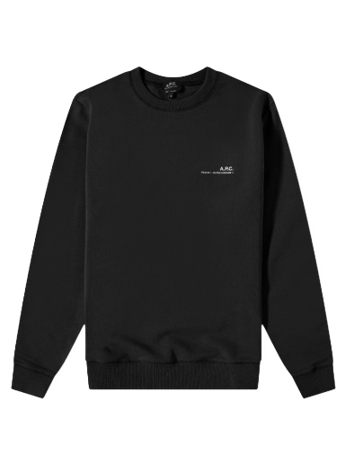 Sweater A.P.C. Item Logo Crewneck Sort | COFBQ-H27608-LZZ