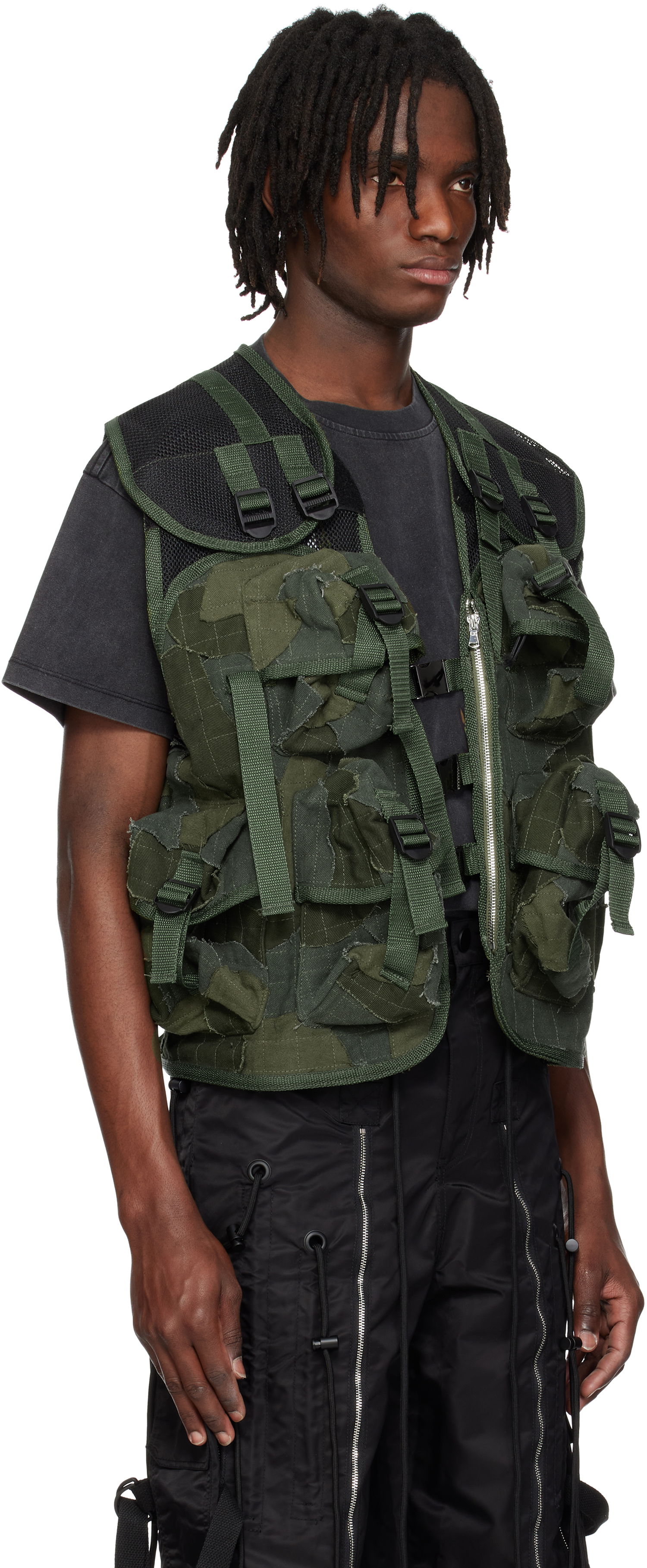 Vest Who Decides War Who Decides War Milly Cargo Vest Grøn | 1131320011SS25, 1
