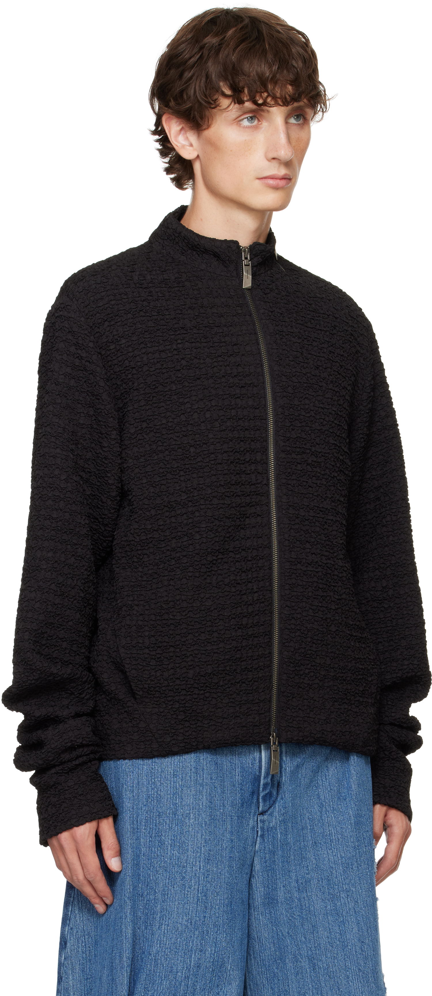 Sweatshirt ADER ERROR Ruga Product. 14 Black Zip-Up Jacket Sort | BN01FWJK0114BK, 1
