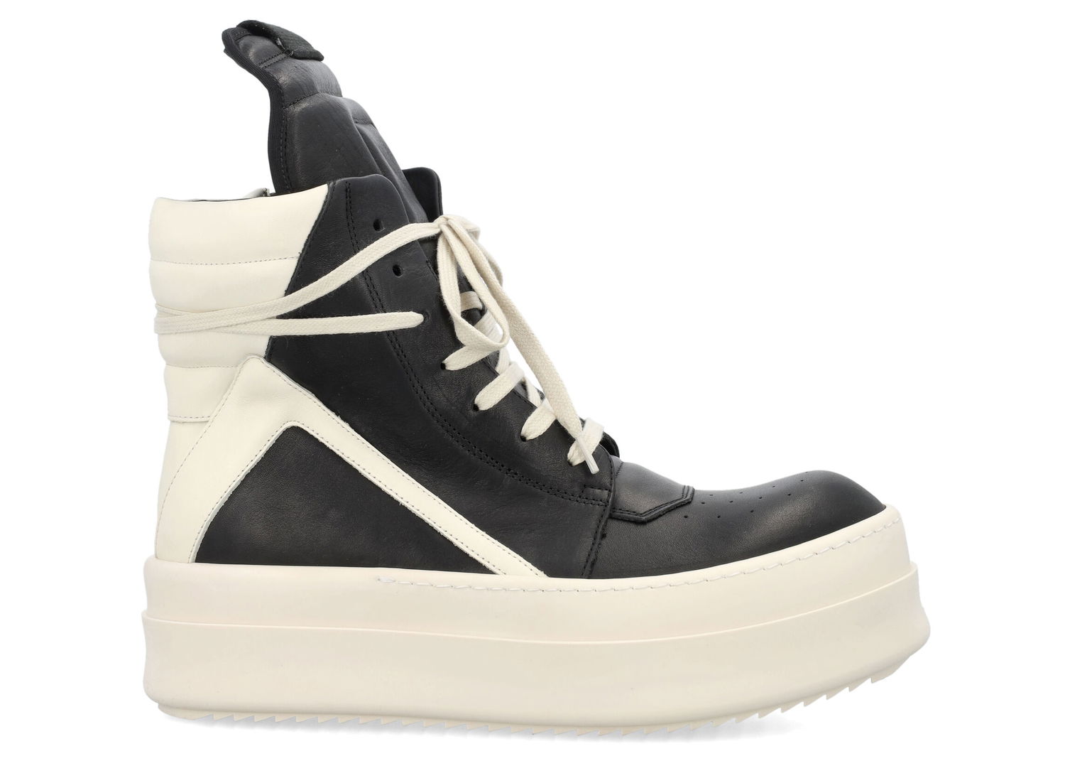 Sneakers og sko Rick Owens Mega Bumper Geobasket "Black Milk" Sort | RR02C7868-911, 0