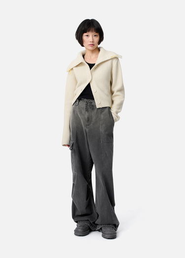 Sweater AXEL ARIGATO Cropped Knit Cardigan Hvid | A3359002, 4