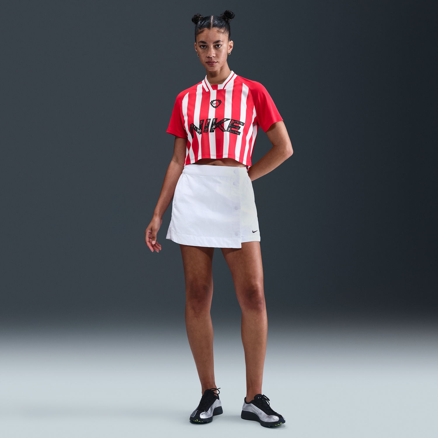 Crop top Nike Nike Sportswear Cropped Short Sleeve T-Shirt Rød | IM0326-657, 1