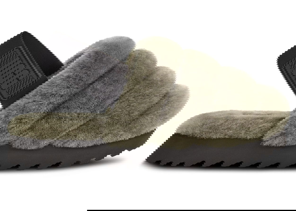 Sneakers og sko UGG Super Fluff Slingback Slippers Grøn | 1121751-BTOL, 0