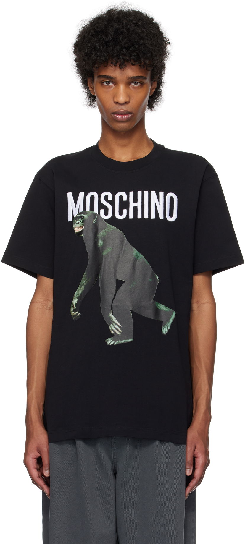 T-shirt Moschino Moschino Chimpanzee Graphic Tee Sort | 251ZZA071302411555