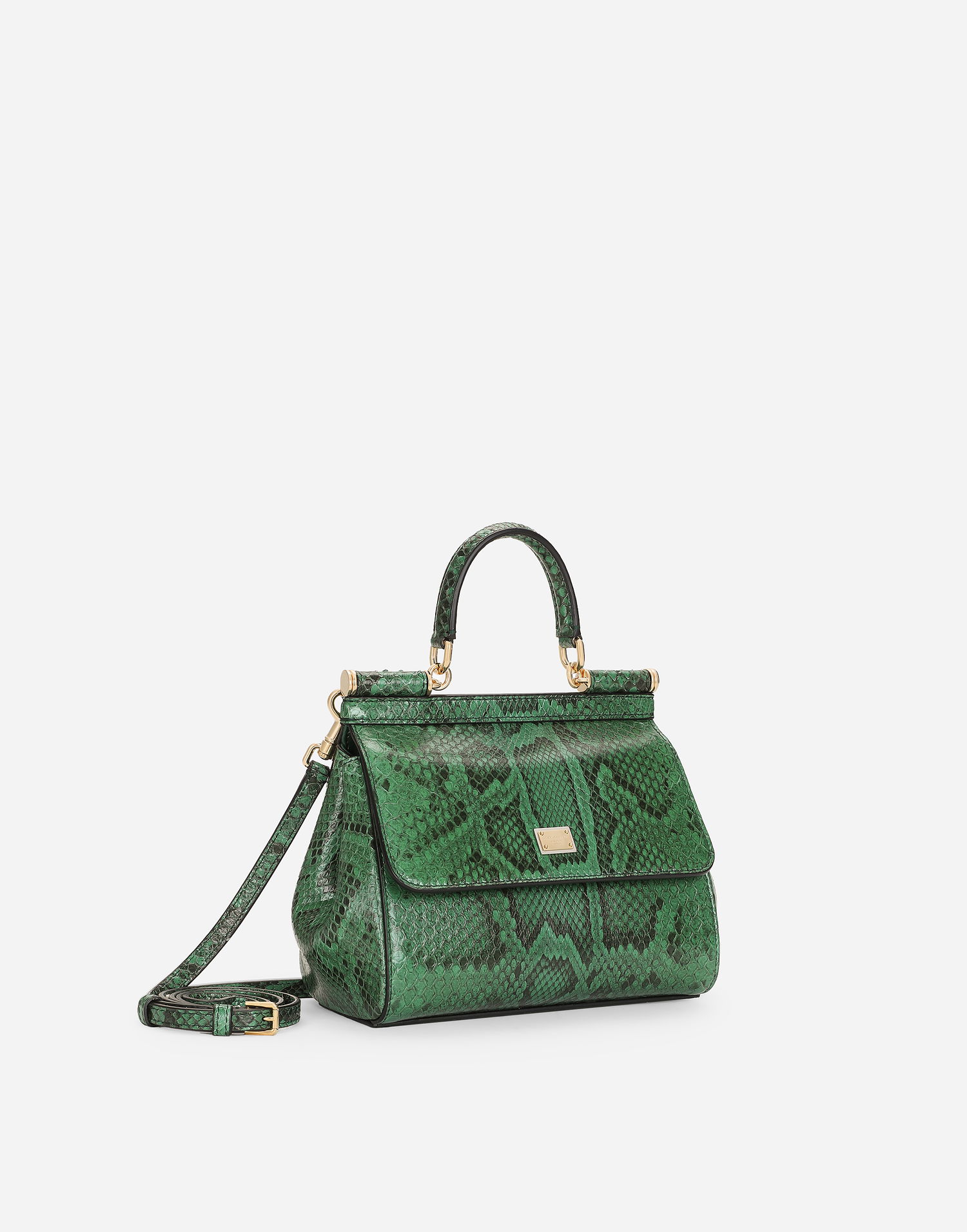 Håndtaske Dolce & Gabbana Medium Sicily Handbag Grøn | BB6003A211180523, 1