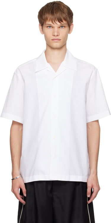 Skjorte Jil Sander Jil Sander Cotton Camp Collar Shirt Hvid | J61DL0061_J45302, 0