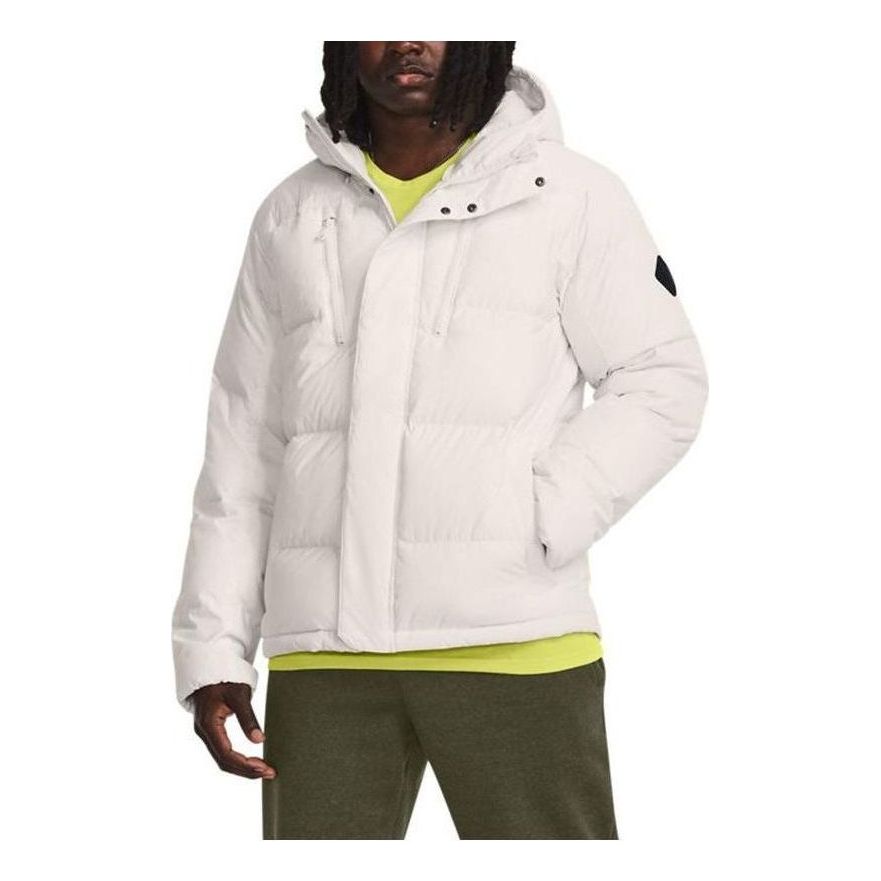 Puffer jakke Under Armour Down Crinkle Insulated Puffer Jacket Hvid | 1378830-112, 0