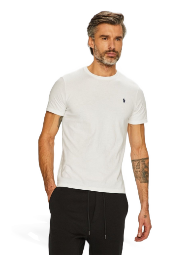 T-shirt Polo by Ralph Lauren Custom Fit Tee Hvid | 710680785003