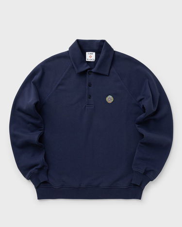 Sweatshirt Casablanca Casa Blanca Collar Sweatshirt Mørkeblå | M-AW25-JTP-409-01, 0