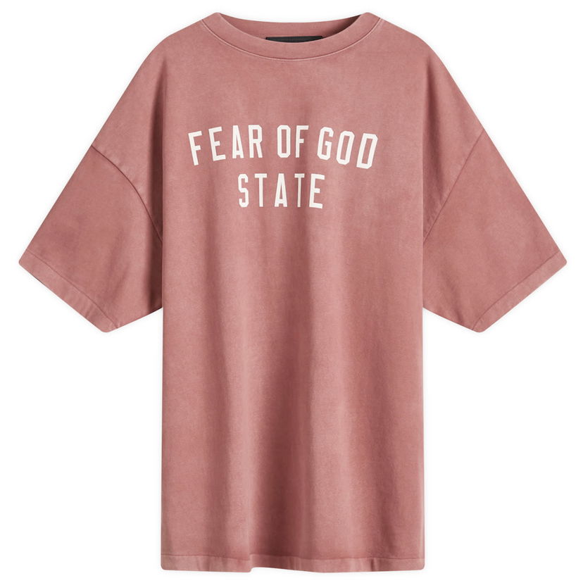 T-shirt Fear of God Heavy Crewneck T-Shirt Lyserød | 125BT242006F
