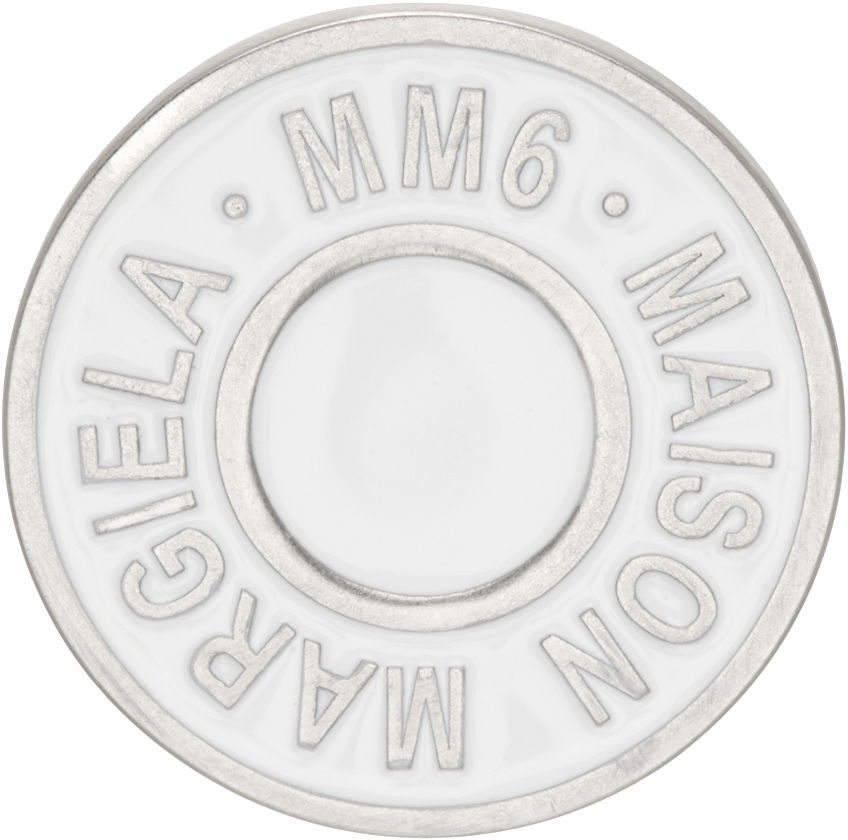 Stift Maison Margiela Round Logo Pin Metalisk | SM7VK0019 P7070, 0