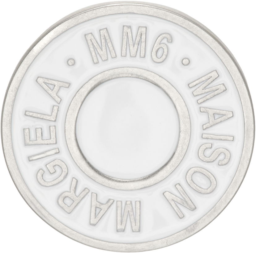 Stift Maison Margiela Round Logo Pin Metalisk | SM7VK0019 P7070