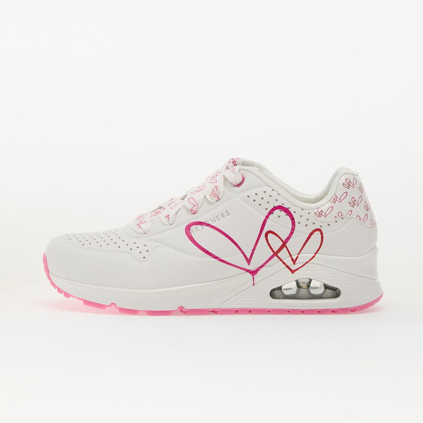 Sneakers og sko Skechers Uno - Twin Hearts Hvid | 177924 WRPK