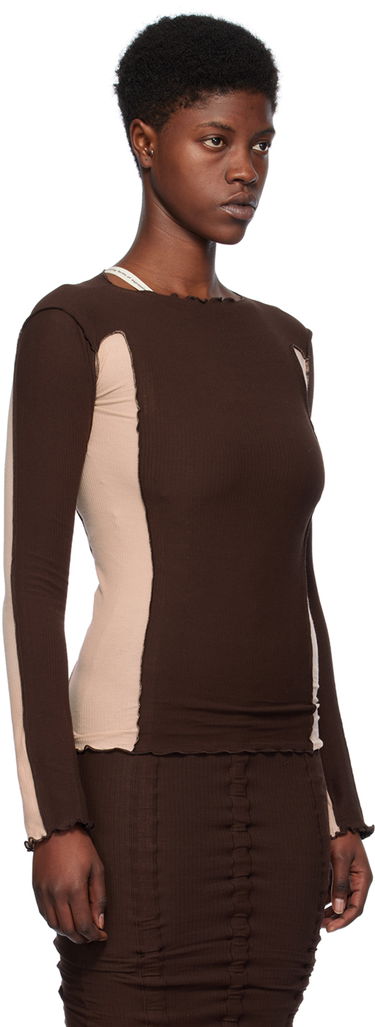 T-shirt Baserange Exclusive Omato Long Sleeve T-Shirt Brun | TTML-RB-EXSP24, 1