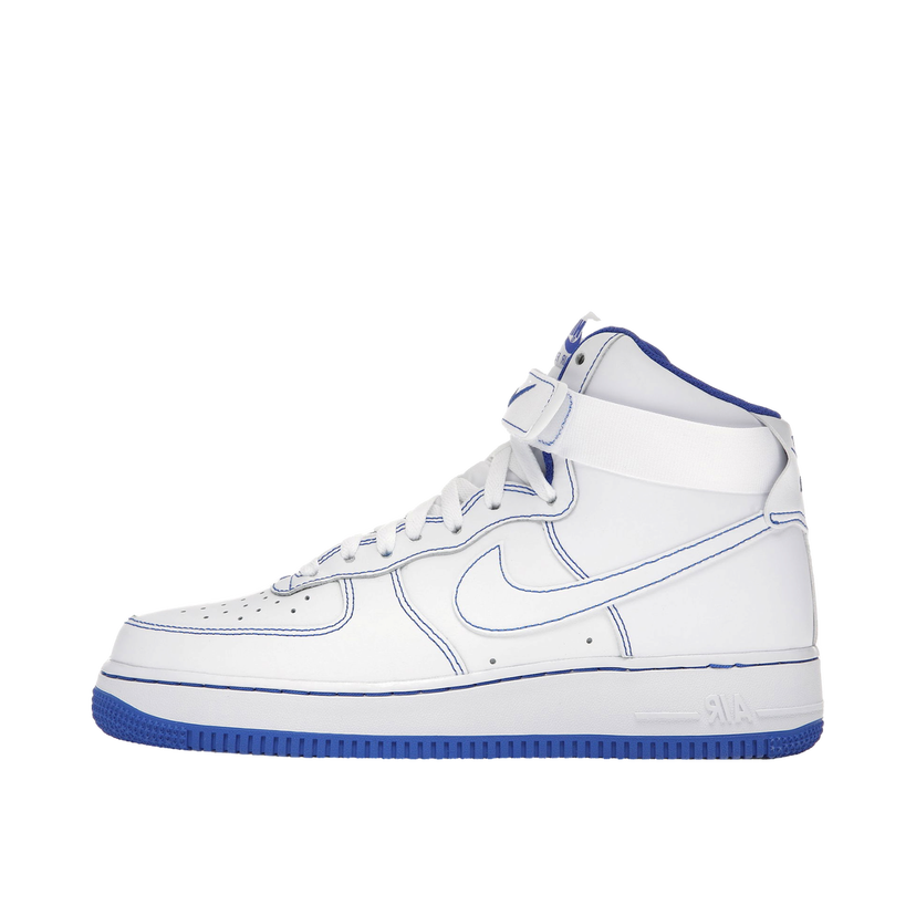 Sneakers og sko Nike Air Force 1 High White Royal Blue Contrast Stitch Hvid | CV1753-101