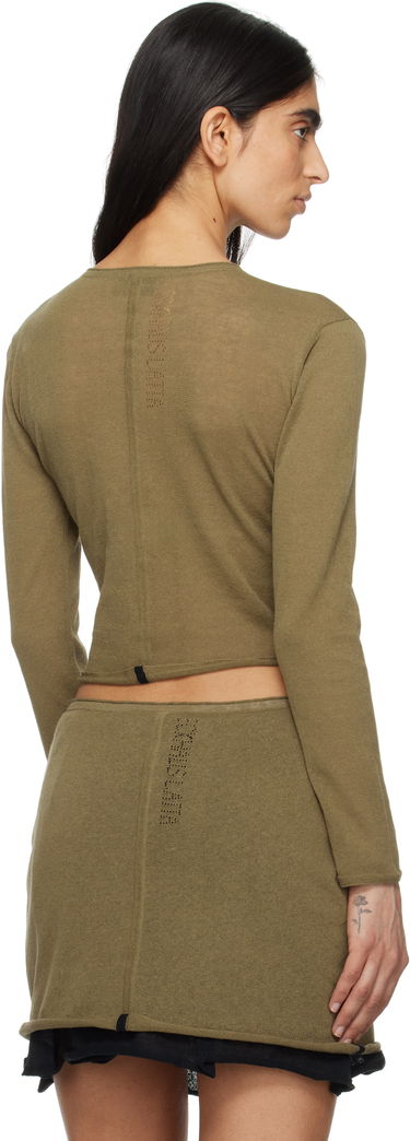 Sweater Eckhaus Latta Eckhaus Latta Veil Cardigan Grøn | 8118-EL-PS25-B -, 2