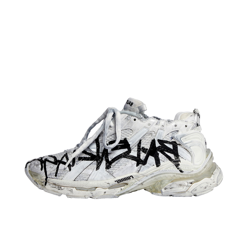 Sneakers og sko Balenciaga Runner "Graffiti White" Hvid | 677403W3RBQ9010