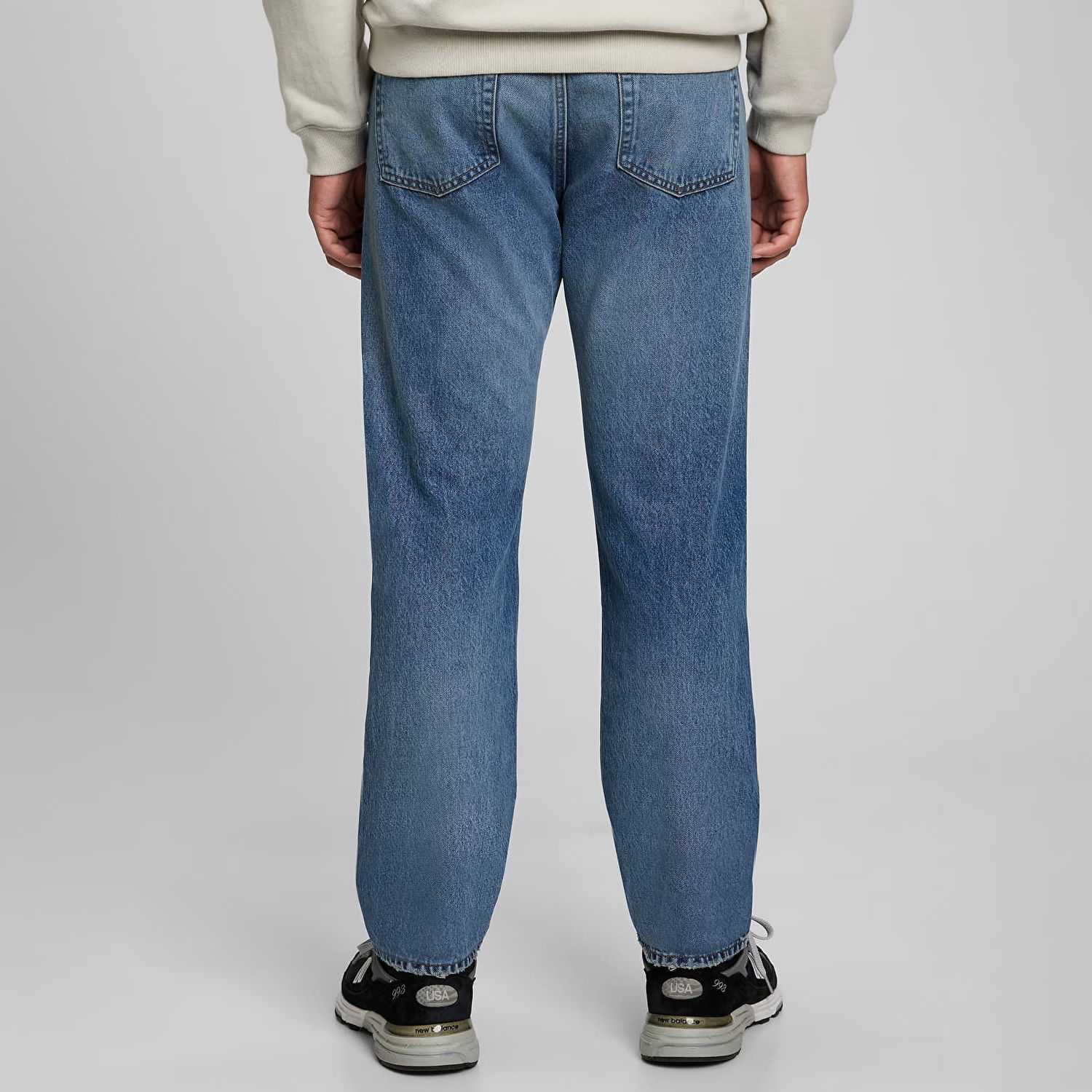 Jeans GAP Denim Pants Straight Medium Wash Blå | 819594-00, 1