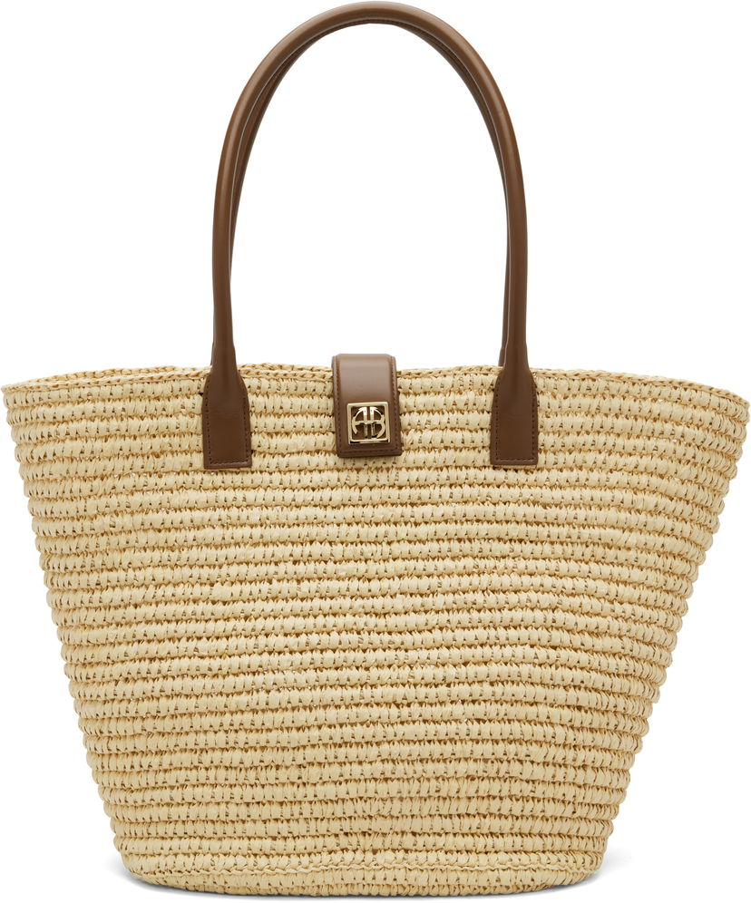Mulepose Anine Bing ANINE BING Lou Monogram Tote Beige | A-13-11224-NAT1