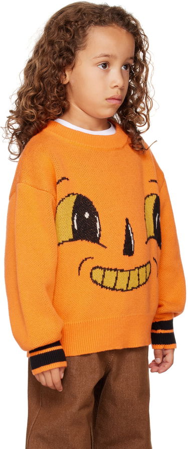 Sweater Perks And Mini Perks and Mini Kids Jack-O-Lantern Sweater Orange | 55004, 1