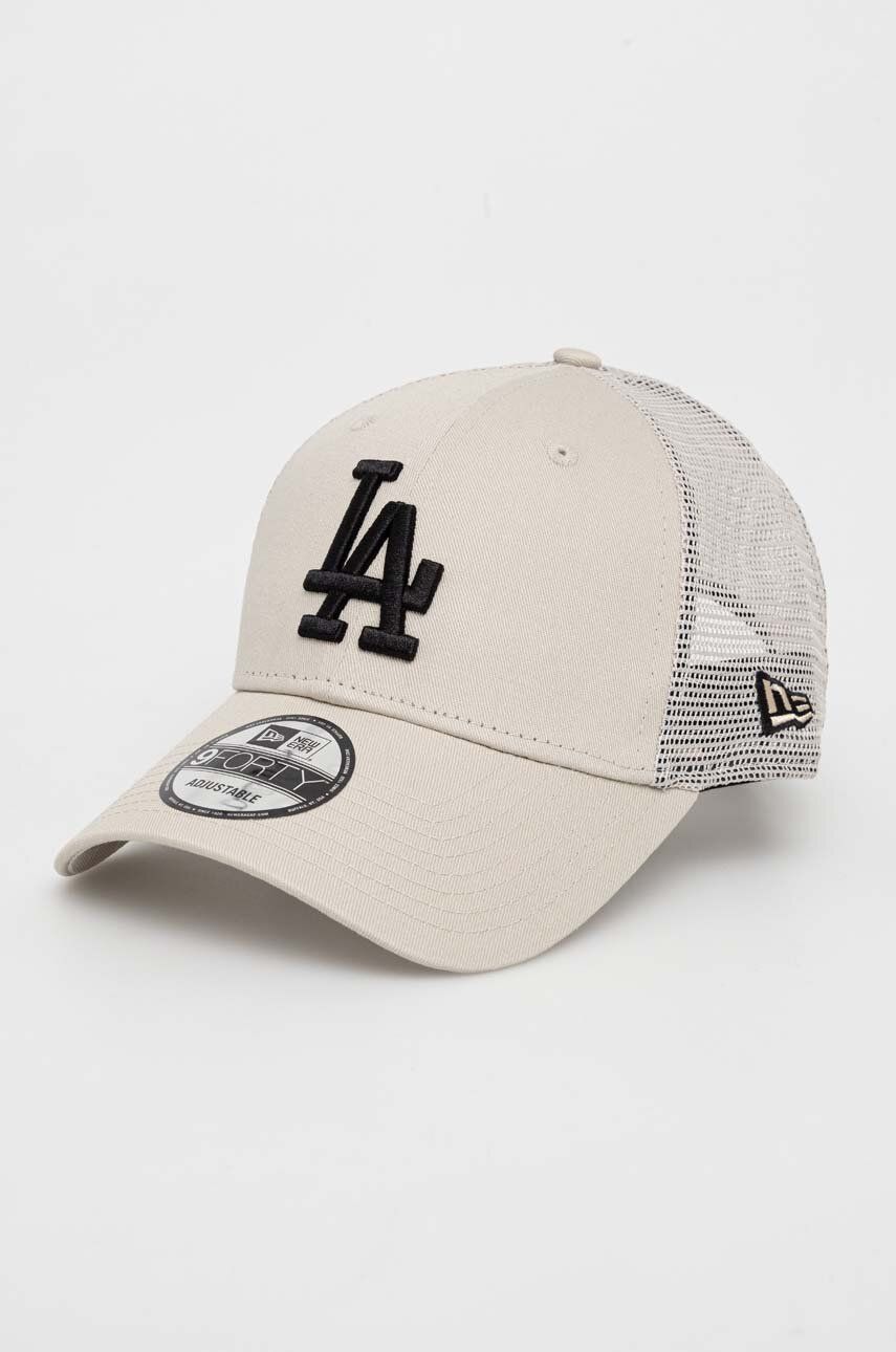 Kasketter og hatte New Era LA Dodgers Home Field 9FORTY A-Frame Trucker Cap Beige | 60358143.STNBLK, 0
