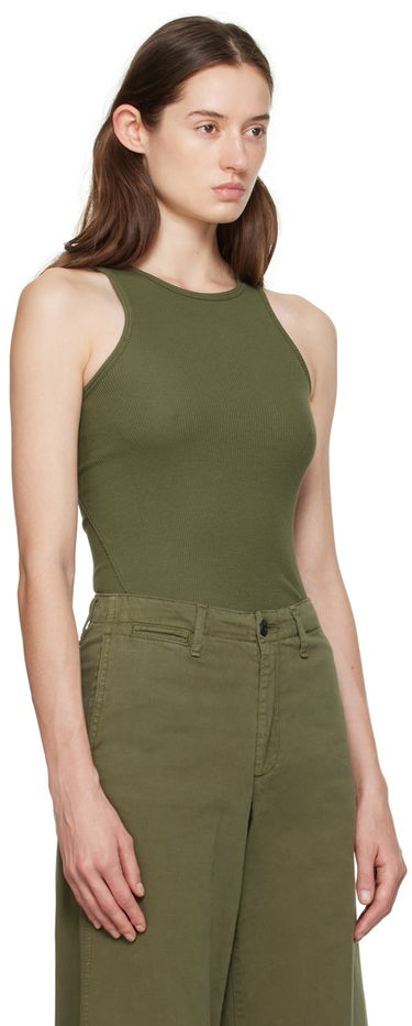 Tanktop rag & bone Essential Rib Tank Top Grøn | WCC22FT020ER20, 4