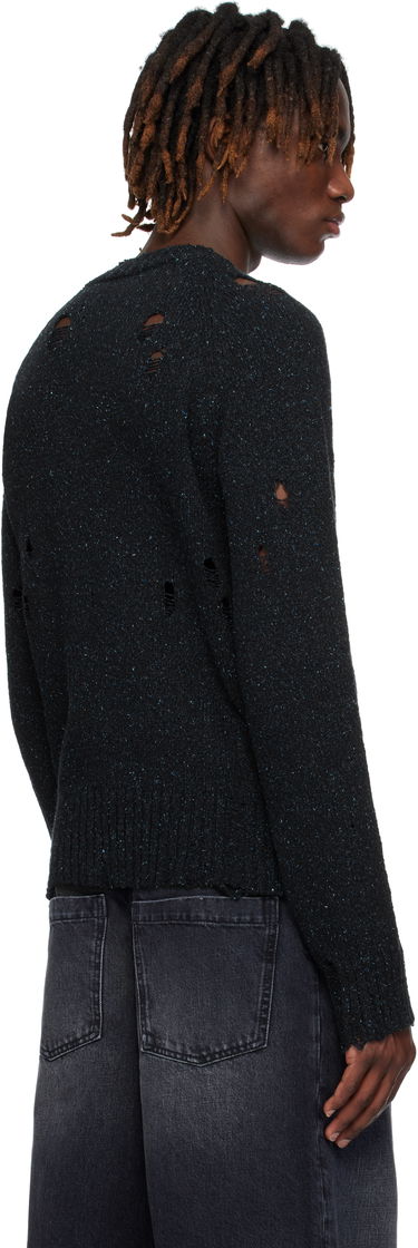 Sweater We11done We11done Distressed Knit Sweater Sort | WD-KT0-25-623-U-NV, 2