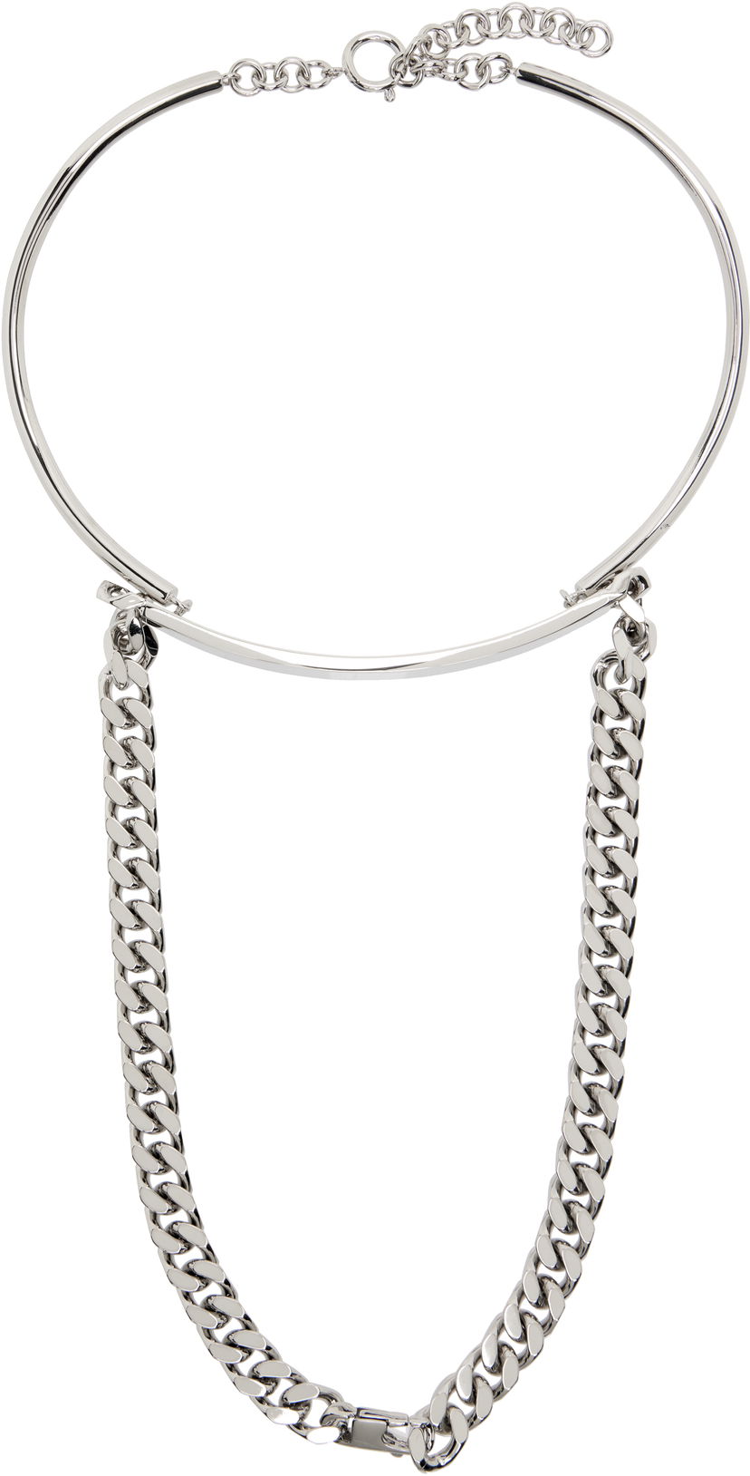 Halskæde Maison Margiela MM6 Maison Margiela Mixed Chain Necklace Metalisk | SM6UU0080 P8371