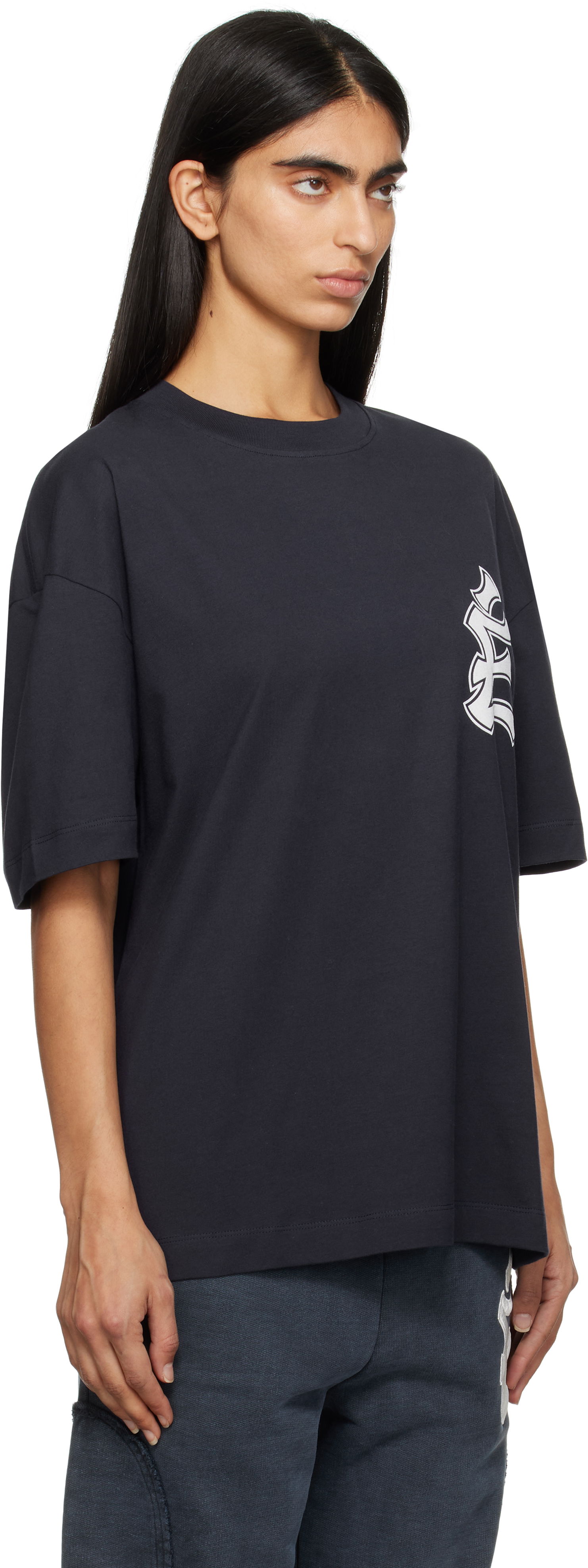 T-shirt Études The City Relax T-Shirt Mørkeblå | H24MMTSH130-44, 1