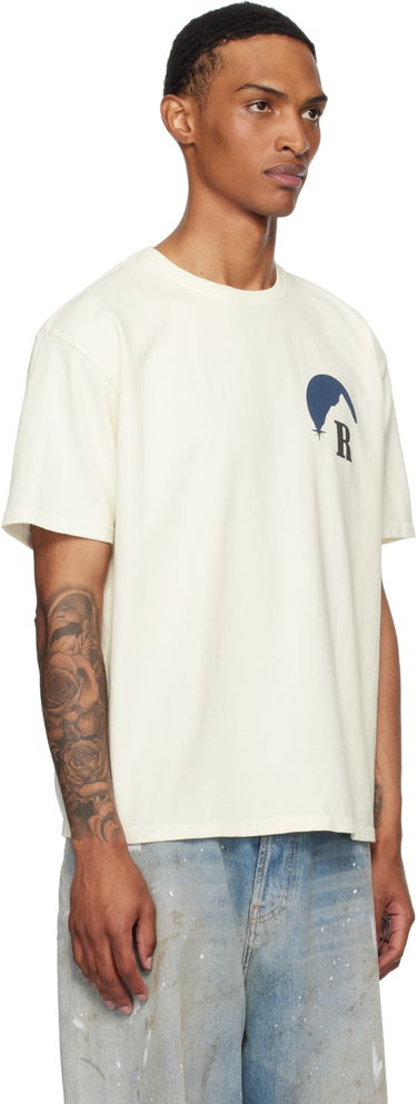 T-shirt Rhude Rhude Moonlight Graphic T-Shirt Hvid | RHPF25TT02012, 4