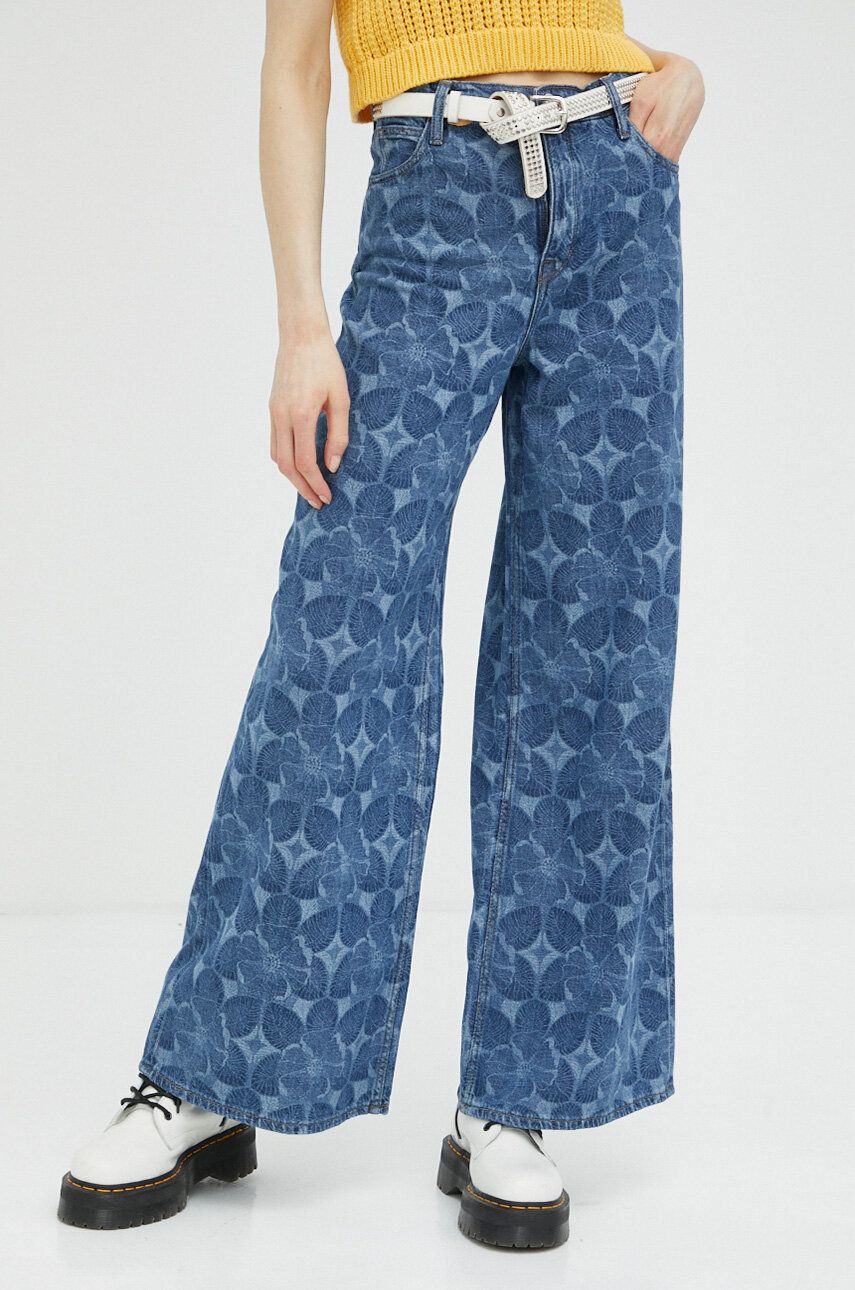 Jeans Lee Drew High Waist Jeans Blå | L32AHOB61, 0