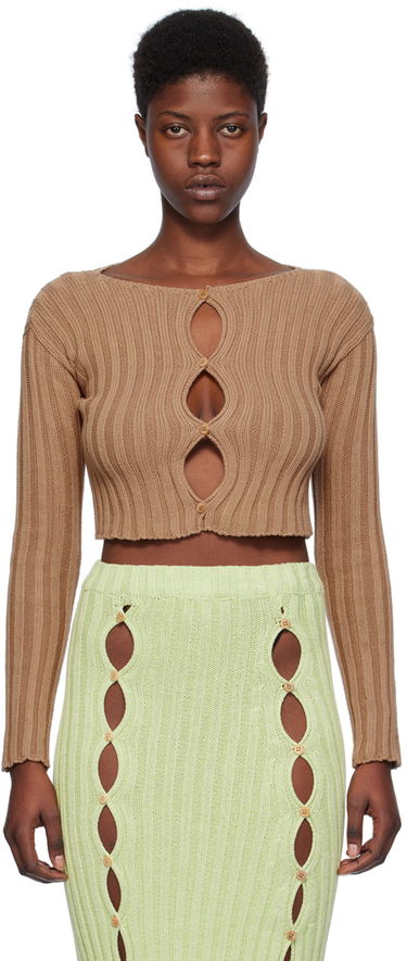 Sweater Baserange Baserange Macau Knit Top Brun | KNMAC-CO-SP24, 0