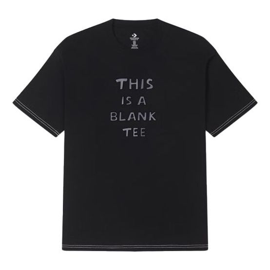 T-shirt Converse Logo Print Regular Fit Tee Sort | 10025873-A02