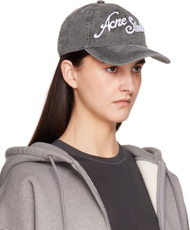 Kasket Acne Studios Logo Cap Grå | C40398-, 3