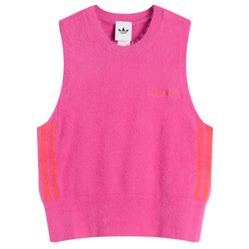 Vest adidas Originals Fluffy Knitted Vest, Size X-Small Lyserød | JW3648