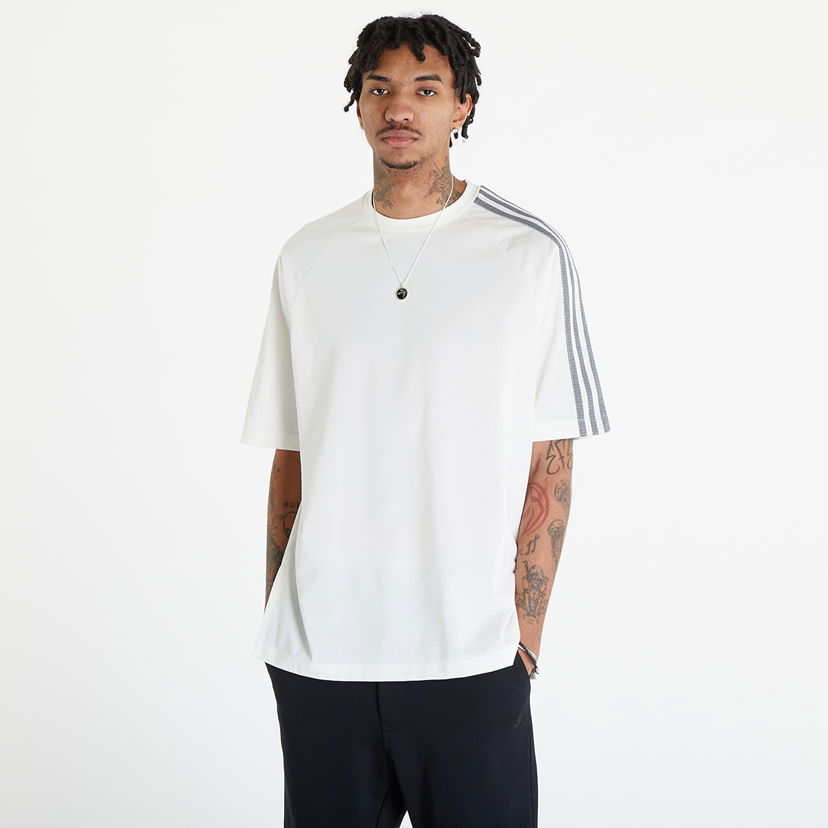 T-shirt Y-3 3-Stripes Short Sleeve T-Shirt UNISEX Off White Hvid | IV5625