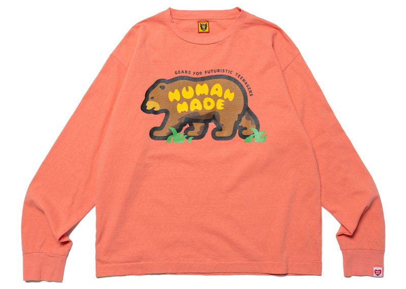 T-shirt Human Made Graphic #1 Long Sleeve T-Shirt Orange | HM25CS027